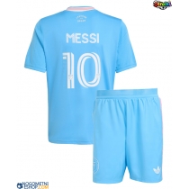 Otroški Nogometni dresi Inter Miami Lionel Messi #10 Tretji 2025-26 Kratek Rokav (+ Kratke hlače)